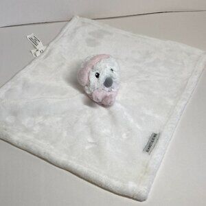 Blankets & Beyond Snow Man Pink White Lovey Security Blanket Baby Plush